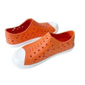 Crane Women’s Bright Orange Lightweight Pool Garden Clogs Water Shoes Size 7-8